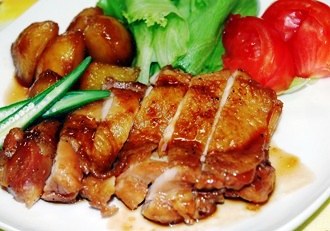 鶏のカラメルソース煮