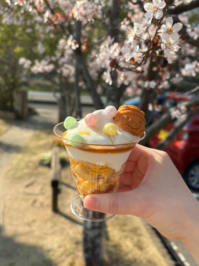 ＼【三ヶ日本店平日限定】はちみつ×キャラメルの贅沢パフェ🍯／
ぶんぶんベビーカステラがのった可愛いパフェ登場♪

春が来たと思ったら、また冬のような寒さですね。
寒暖差のある毎日ですが、皆さまいかがお過ごしでしょうか🌸

3月5日からスタートしました、ミツバチ感謝祭🐝

今日はその中から三ヶ日本店平日テイクアウト限定の
✨はちみつとキャラメルのぶんぶんパフェ✨をご紹介します♪
とっても可愛くて美味しいパフェです☺️

パフェの中身はこちら👇

🍯 ぶんぶんベビーカステラ
🌸 カラフルで春らしい“おいり”
🍯 とろ〜りキャラメルソース
🍦 ミルクソフトクリーム
🍰 ミツバチバウム
🥣 ザクザクのコーンフレーク

このパフェ可愛すぎますよね(*´꒳`*)
可愛いだけじゃなくてミルクソフトクリームと一緒に食べると、更にどれも美味しくなって最高なんです💛
贅沢で食べ応えのあるパフェですが、ペロリと食べちゃいます♪
スタッフも休憩中につい買いに行ってしまうほど人気なんですよ😆

3月31日までの期間限定です🐝
三ヶ日本店にお越しの際はぜひお召し上がりください♪

それでは、今日もぬくもりある素敵な一日になりますように😌
BEE HAPPY💫

- - - - - - - - - - - - - - - - - - - - -

🏡 長坂養蜂場 三ヶ日本店 @nagasaka_apiary
📍 静岡県浜松市浜名三ヶ日町下尾奈97-1
🈺 午前9：30～午後5：00
📆 毎週水曜・第2火曜定休
🅿️ 無料80台分あり

▶︎プロフィールのリンクからお買いものできます♪→@nagasaka_apiary
- - - - - - - - - - - - - - - - - - - - -
.
.
#長坂養蜂場 #養蜂場 #静岡 #浜松 #はちみつとキャラメルのぶんぶんパフェ